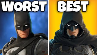 Ranking Every BATMAN Skin in Fortnite! (Worst to Best)