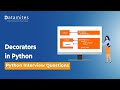 Explore Decorators in Python | Python Interview Questions