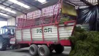 Silage Wagon Unloading First Load