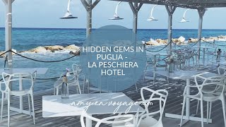 UNIQUE hotel & restaurant in Puglia with AMAZING views - La Peschiera Hotel #shorts