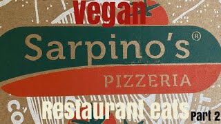 SARPINO’S #sarpinos #restauranteats #veganpizza #veganoptions