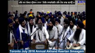 102 Toronto July 2016 Raensabaayee Keertan - Bhai Manpreet Singh Jee