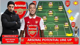News Kylian Mbappe ~ Arsenal Potential lineup With 🔴 Kylian Mbappe   Arsenal Transfer News