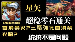 【神魔之塔】星矢『解單成就』零石通關【夜幕降臨三小時  】【文化象徵的破繭 地獄級】