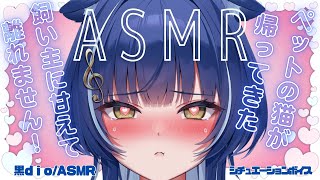 【#asmr /黒dio】猫耳美少女が出迎えて甘える ♡ 気持ちいいことしてあげるね ♡【 シチュエーションボイス　シチュボ earcleaning 耳かき 吐息 囁き 】