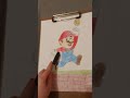 Mario drawing and transition