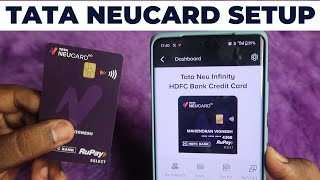 How to setup HDFC Tata Neu Infinity Credit Card using TataNeu App or HDFC MyCards App