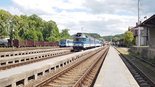 Hydra 854 015-5 mimořádně na vlacích  sp 1807 a na sp 1814 dne 23.5.2025