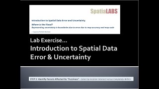 Step 3 Spatial Data Error and Uncertainty Lab - SBL to explore impact of error