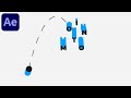 Ball Motion Graphics Text Animation - After Effects Tutorial | No Plugin #2