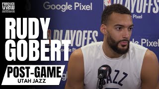 Rudy Gobert Reacts to Luka Doncic Return for Dallas, Mavs Strategy to Foul Him & Utah Tying Series