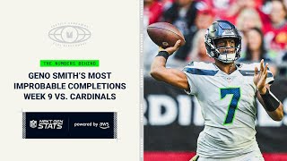 Next Gen Stats: Geno Smith’s Most Improbable Completions From Week 9