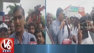 Harish Rao Visits Flood Affected Areas In Patancheru | Hyderabad | V6 News