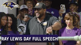 Ray Lewis Full Speech at His Baltimore Parade