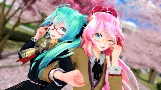 MMD TDA School Uniform Miku \u0026 Luka - Twinkle Days