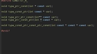 Pointer to Constants and Constant Pointers in C