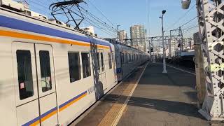 南海7100系8連(回送)新今宮駅を通過