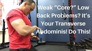 Weak “Core?” Low Back Problems? It’s Your Transverse Abdominis! Do This! | Dr Wil & Dr K