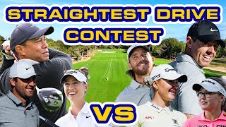 Tiger Woods & Rory McIlroy Compete In Team TaylorMade's Straightest Drive Contest | TaylorMade Golf