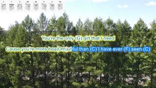 Evergreen by Westlife play along with scrolling guitar chords and lyrics