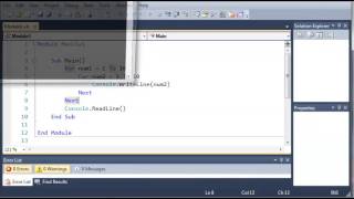 Visual Basic Tutorial 34 Nested Loops YouTube