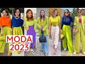 LOOKS EN COLOR LIMA DE MODA 2023💚 COLORES DE MODA 2023 /APRENDE A COMBINAR EL TONO LIMA