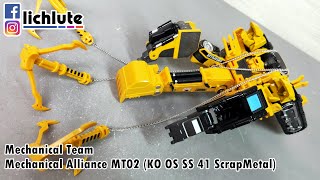 胡服騎射的非常規變形金剛分享 Mechanical Team Mechanical Alliance MT02 KO OS SS 41 ScrapMetal 放大 大力神 廢五金