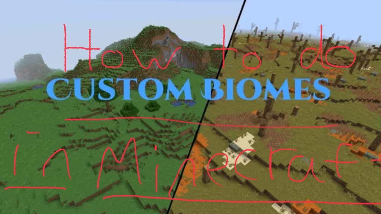 HOW TO MAKE CUSTOM BIOMES IN MINECRAFT - YouTube