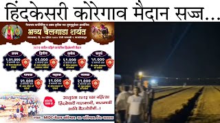 हिंदकेसरी कोरेगाव मैदान | मैदान सज्ज | [ 25/4/2023] #koregavlive #koregav #bailgadalive #बैलगाडा