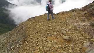 Climbing Mount Sibayak (Gunung Sibayak) / descent / Sumatra Indonesia