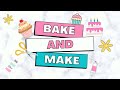 bake and make promo video