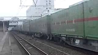 2014/3/1 ＥＦ210 156牽引、高速貨物1050列車、ほぼ良好積載汽笛あり！