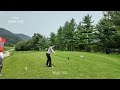 klpga 김우정프로 유연함으로 파워를 내고 멋진 풍경 속으로 드라이버 스윙