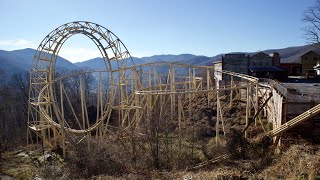 Exploring an ABANDONED Ghost Town Theme park on a Mountain! * cops were Called!