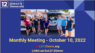 LD12 Dems Meeting 10/10/22