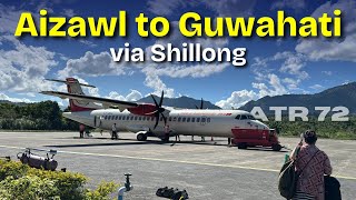 Mizoram mai mere sath yeh huya 😢🤦‍♂️ | Aizawl to Guwahati in Alliance Air ATR72