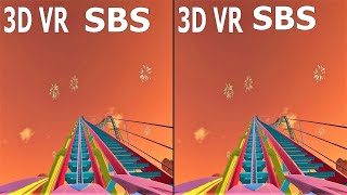 VR 3D video Roller Coaster 5 Американские Горки для VR очков 3D SBS VR box