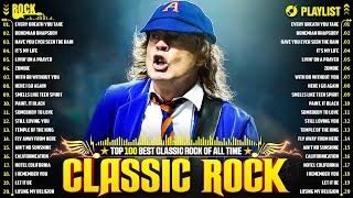 ACDC, Bon Jovi, Metallica, Guns N' Roses, U2, Queen, Aerosmith 🔥 Classic Rock 70s 80s 90s Full Album