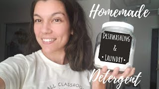 Homemade, DIY Dishwasher & Laundry Detergent | Easy, Non-Toxic, Budget Friendly | Natural Homemaking