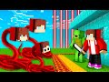 JJ Family Snakes attack JJ and Mikey Secure House in minecraft survive Maizen