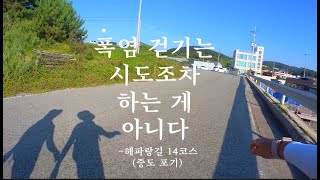 {걷는수필} 해파랑길 14코스 14.2km (7km만)  구룡포항~간절곶-2024년8월2일