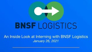 An Inside Look at Interning with BNSF Logistics