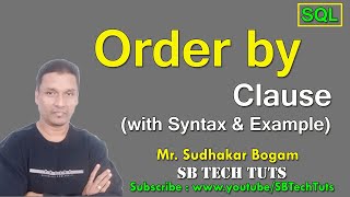Order by in sql |Order by clause in SQL with Syntax and Example | DBMS | SQL Queries