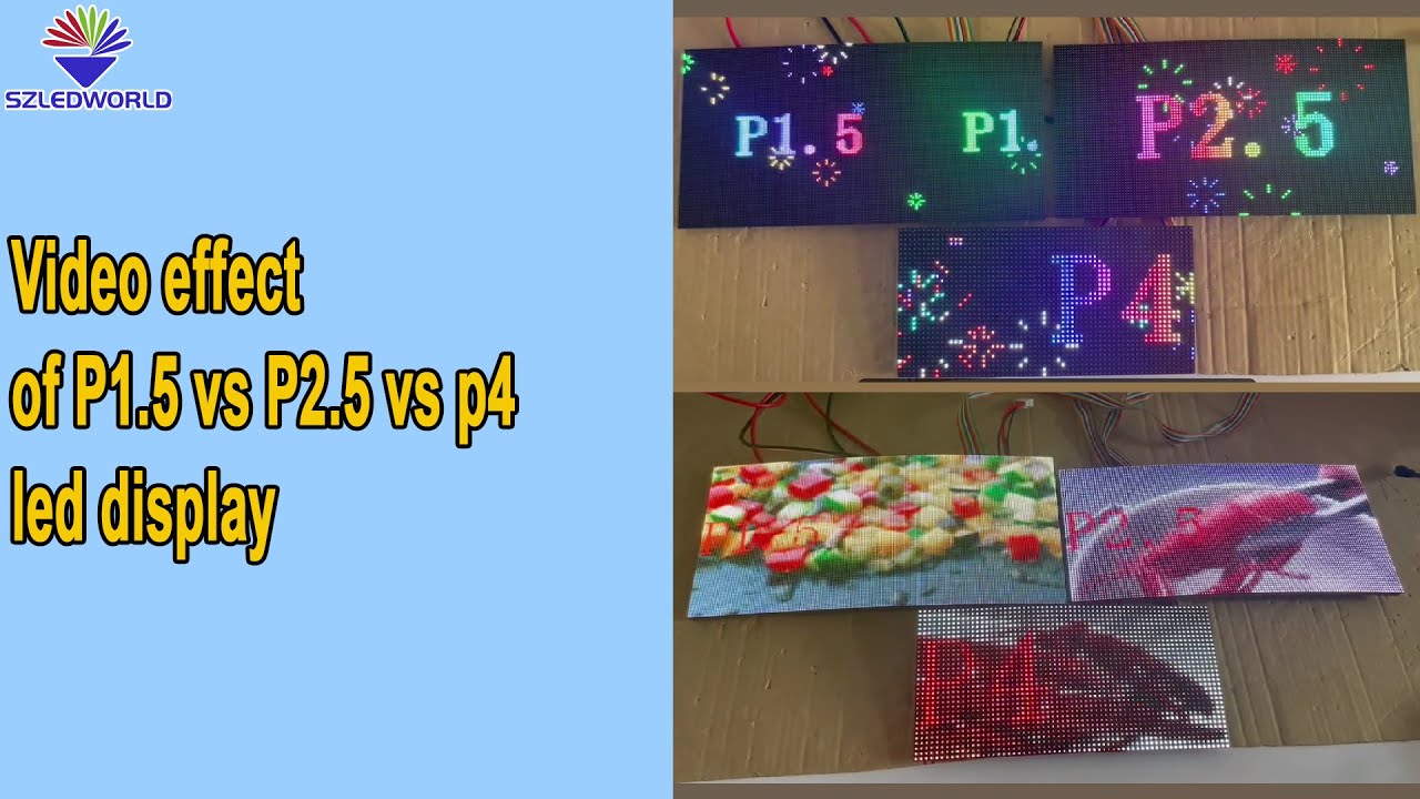 Led Screen Display Video Effect P1 5 Vs P2 5 Vs P4 Flexible Indoor Led