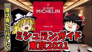 【ゆっくり解説】ミシュランガイド東京2021掲載の三ツ星レストラン12軒