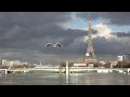 Drone footage shows Paris flooding