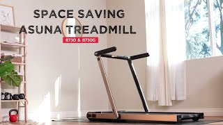 Sunny Health & Fitness Space Saving Commercial Treadmill | Slim Motorized Asuna | 8730 & 8730G