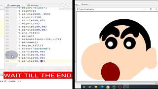 SHINCHAN IN PYTHON | HOW TO CREATE SHINCHAN IN PYTHON | #shinchan #python #shorts