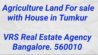 Agriculture Land For sale With House in Tumkur Karnataka #realestate #landforsale #agriculture