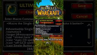 Ultimate Single Button Assistant Macro Worldofwarcraft Warcraft Macro Keybinds Gaming Wow
